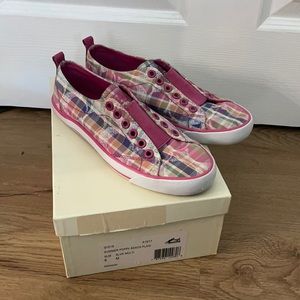 Coach Poppy Madras Beach Plaid Sneakers
